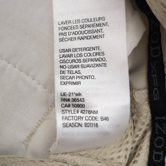 Izod Golf Men's Size 38 Cream Zipper & Button Closure Straight Fit Shorts - Picture 5 of 13